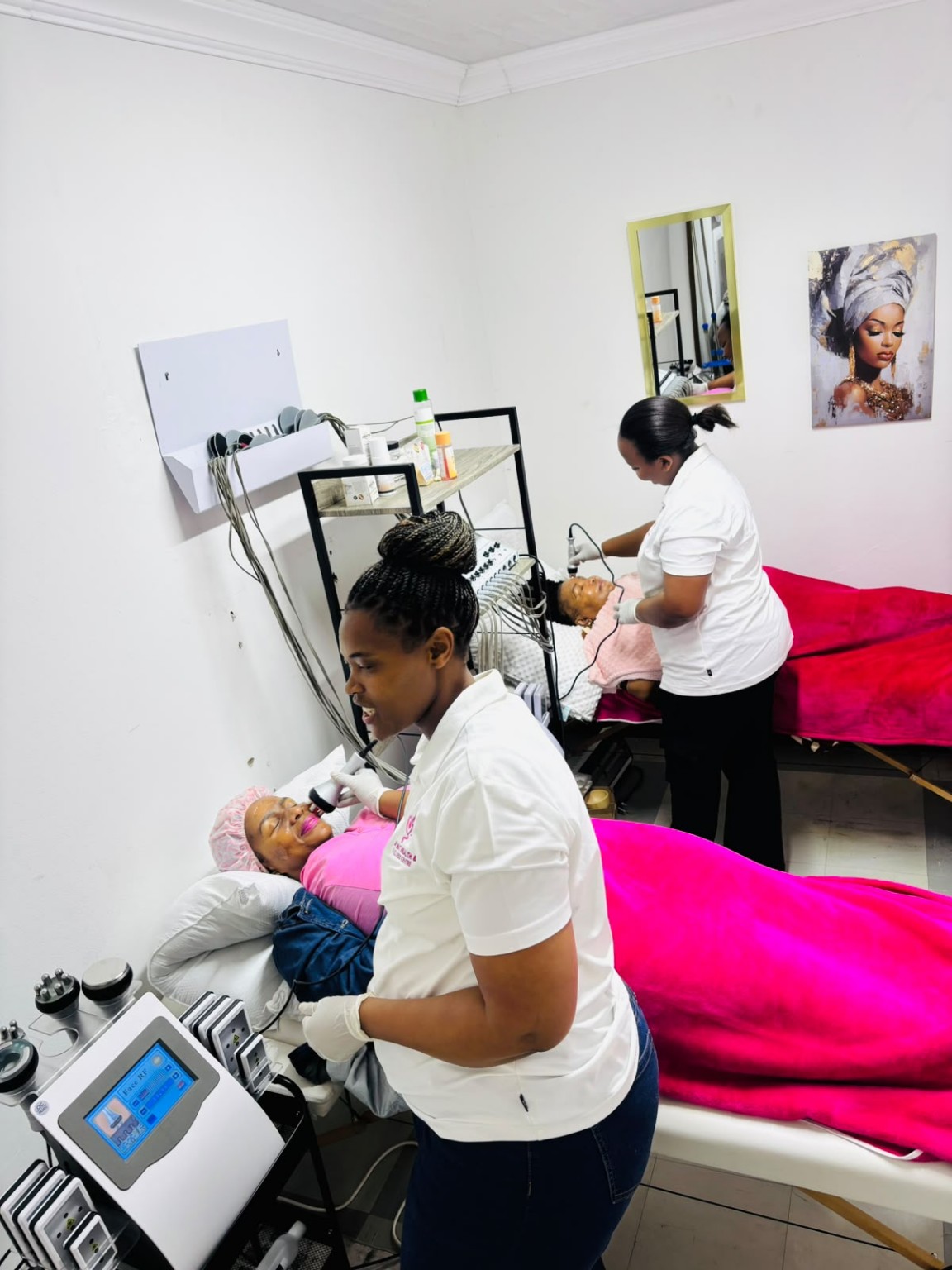 RF facial treatment at Dr Mat Health and Wellness Centre